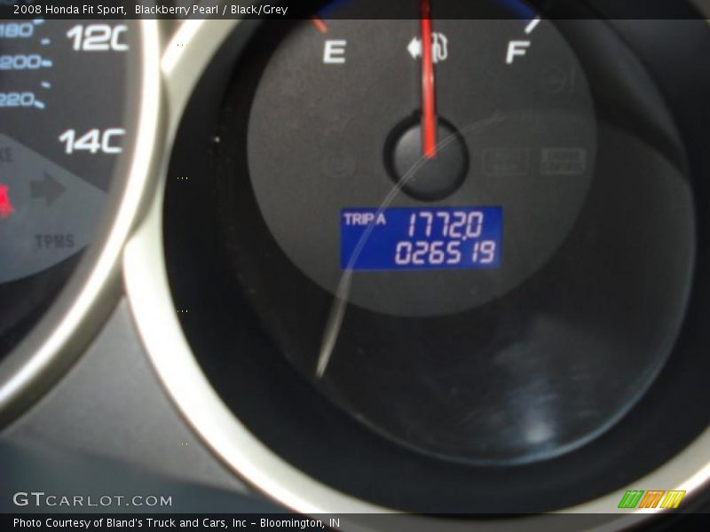 Blackberry Pearl / Black/Grey 2008 Honda Fit Sport