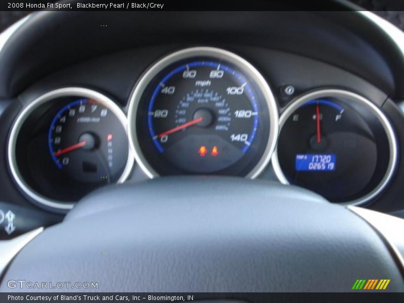 Blackberry Pearl / Black/Grey 2008 Honda Fit Sport
