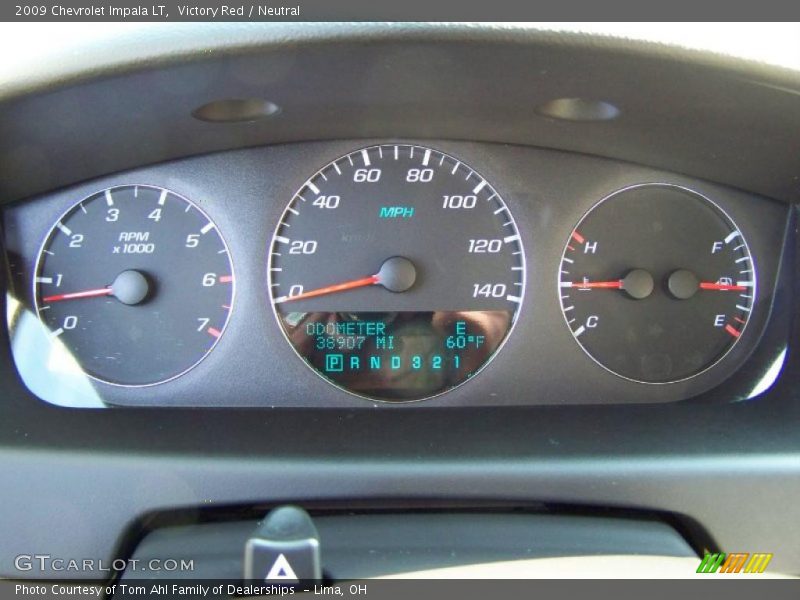 Victory Red / Neutral 2009 Chevrolet Impala LT