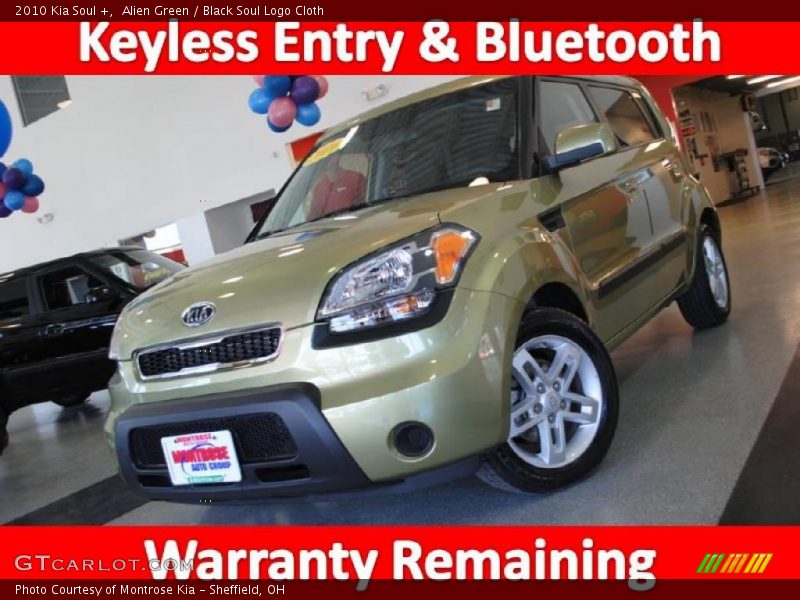 Alien Green / Black Soul Logo Cloth 2010 Kia Soul +
