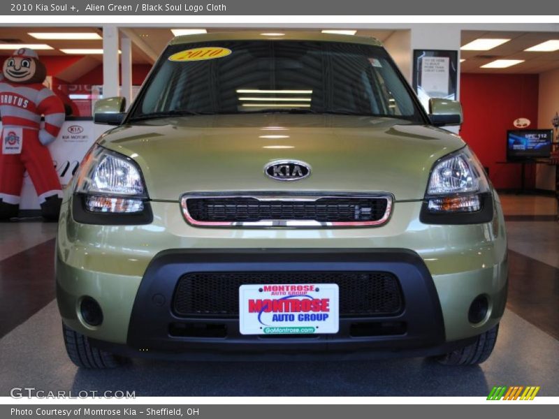 Alien Green / Black Soul Logo Cloth 2010 Kia Soul +