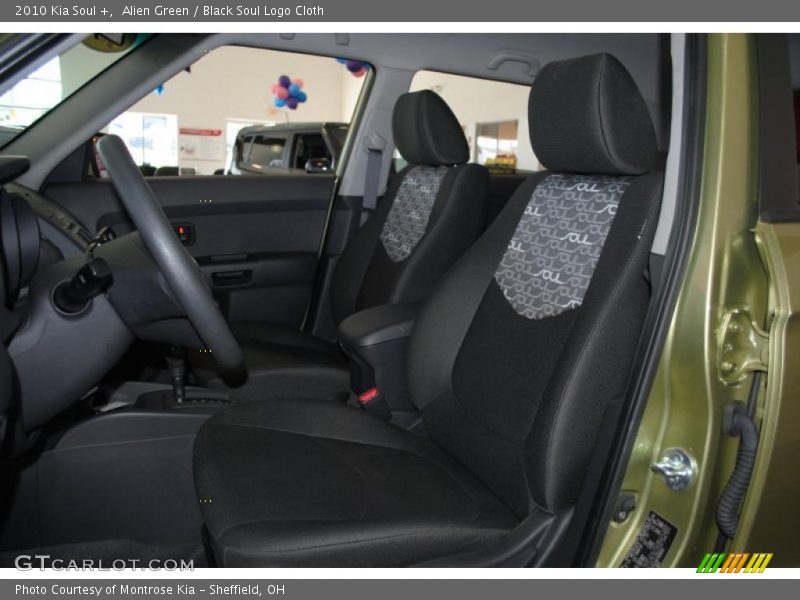 Alien Green / Black Soul Logo Cloth 2010 Kia Soul +