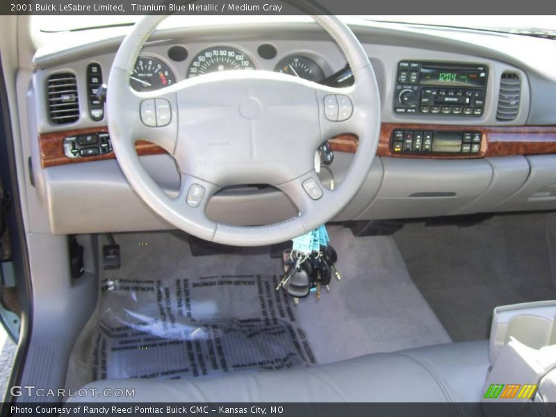 Titanium Blue Metallic / Medium Gray 2001 Buick LeSabre Limited
