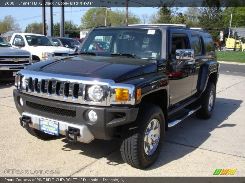 Black / Ebony Black/Pewter 2008 Hummer H3 X