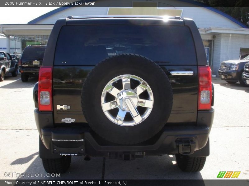 Black / Ebony Black/Pewter 2008 Hummer H3 X