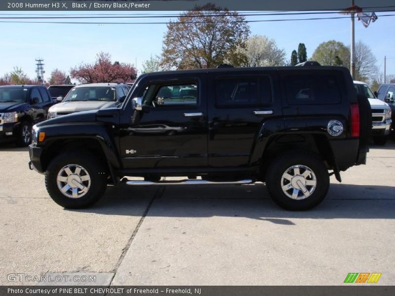 Black / Ebony Black/Pewter 2008 Hummer H3 X