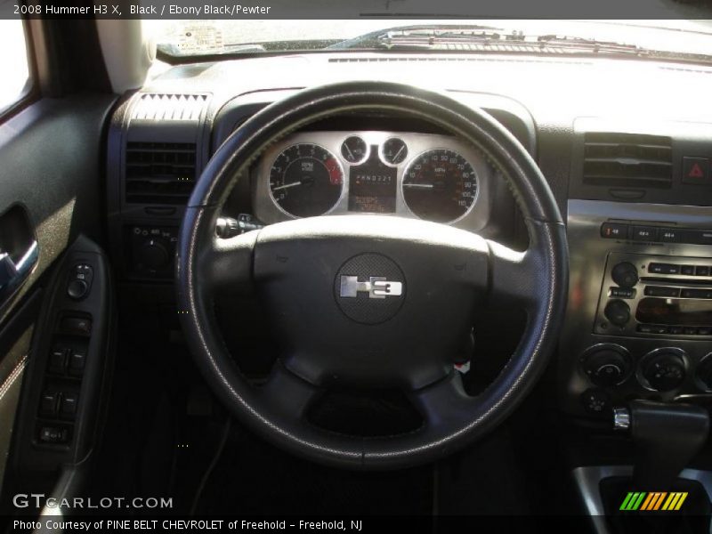 Black / Ebony Black/Pewter 2008 Hummer H3 X