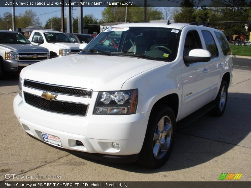 Summit White / Light Titanium/Ebony 2007 Chevrolet Tahoe LTZ 4x4