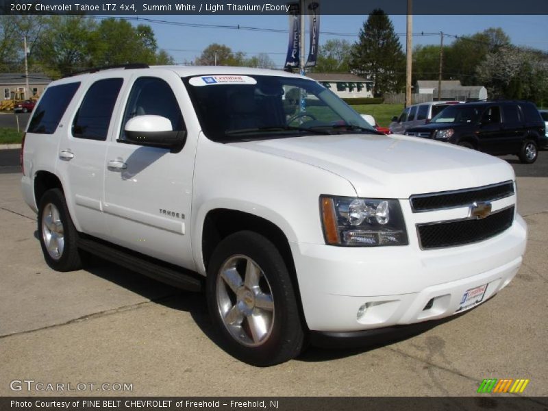 Summit White / Light Titanium/Ebony 2007 Chevrolet Tahoe LTZ 4x4