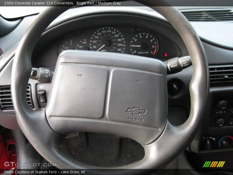 Bright Red / Medium Gray 2000 Chevrolet Cavalier Z24 Convertible