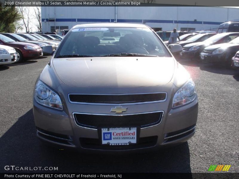 Sandstone Metallic / Cocoa/Cashmere Beige 2008 Chevrolet Malibu LT Sedan