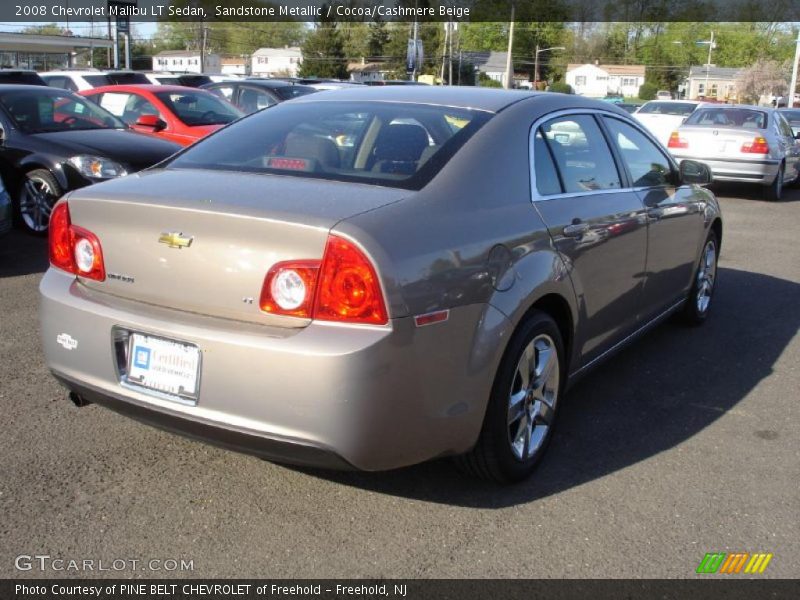 Sandstone Metallic / Cocoa/Cashmere Beige 2008 Chevrolet Malibu LT Sedan