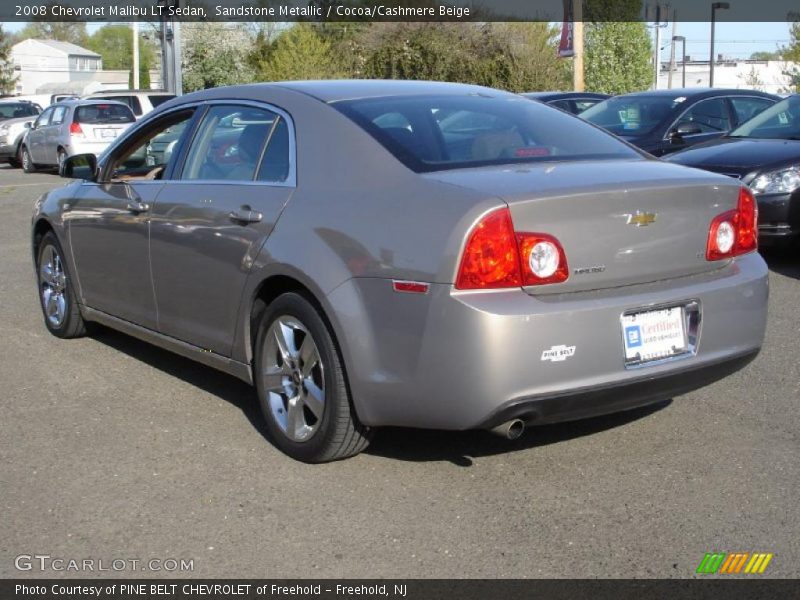 Sandstone Metallic / Cocoa/Cashmere Beige 2008 Chevrolet Malibu LT Sedan