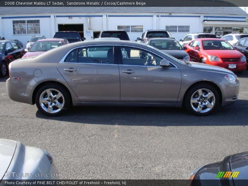 Sandstone Metallic / Cocoa/Cashmere Beige 2008 Chevrolet Malibu LT Sedan