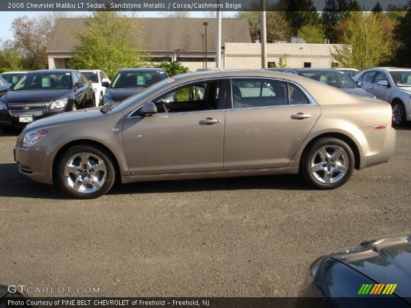 Sandstone Metallic / Cocoa/Cashmere Beige 2008 Chevrolet Malibu LT Sedan