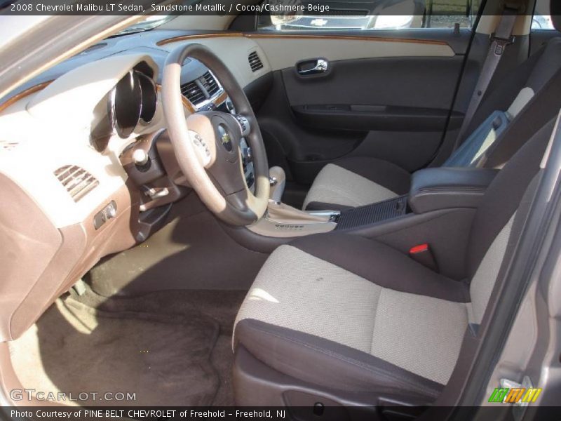 Sandstone Metallic / Cocoa/Cashmere Beige 2008 Chevrolet Malibu LT Sedan