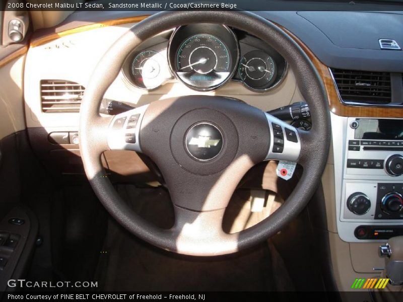 Sandstone Metallic / Cocoa/Cashmere Beige 2008 Chevrolet Malibu LT Sedan