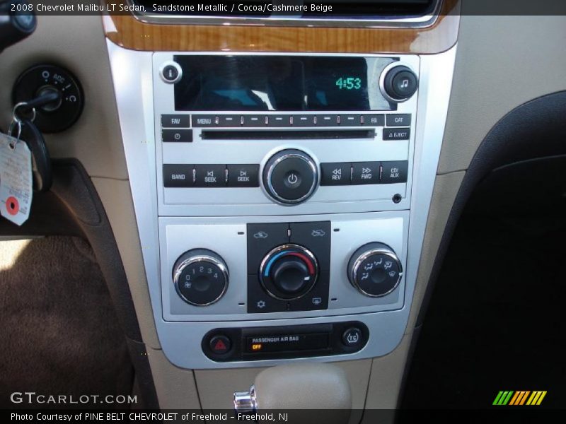 Sandstone Metallic / Cocoa/Cashmere Beige 2008 Chevrolet Malibu LT Sedan