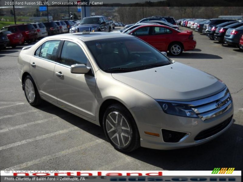 Smokestone Metallic / Camel 2010 Ford Fusion SEL V6
