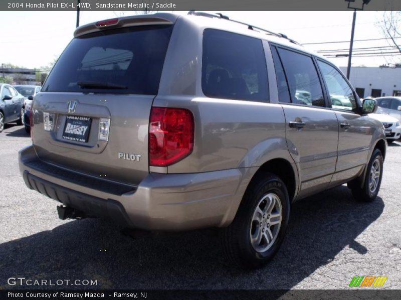 Sandstone Metallic / Saddle 2004 Honda Pilot EX-L 4WD