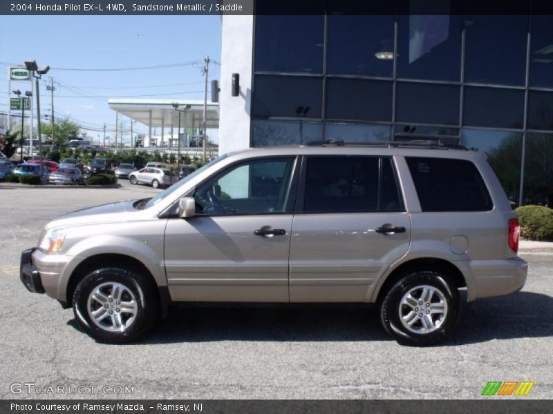 Sandstone Metallic / Saddle 2004 Honda Pilot EX-L 4WD
