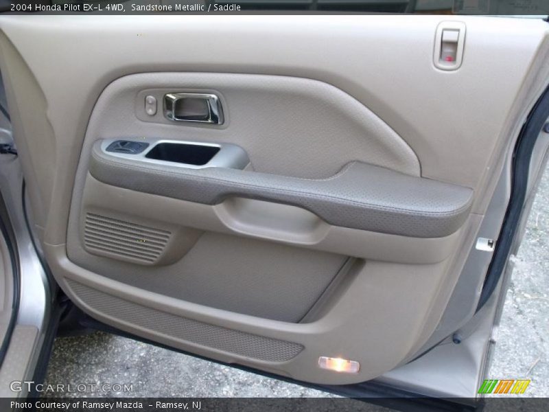 Sandstone Metallic / Saddle 2004 Honda Pilot EX-L 4WD