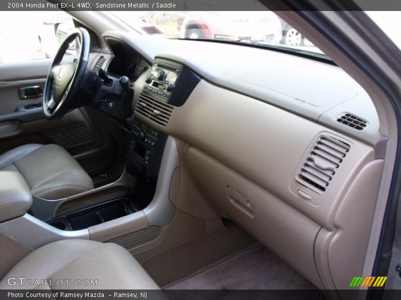Sandstone Metallic / Saddle 2004 Honda Pilot EX-L 4WD
