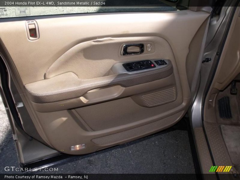 Sandstone Metallic / Saddle 2004 Honda Pilot EX-L 4WD