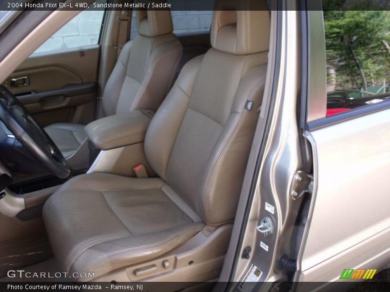 Sandstone Metallic / Saddle 2004 Honda Pilot EX-L 4WD