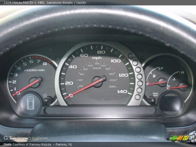 Sandstone Metallic / Saddle 2004 Honda Pilot EX-L 4WD