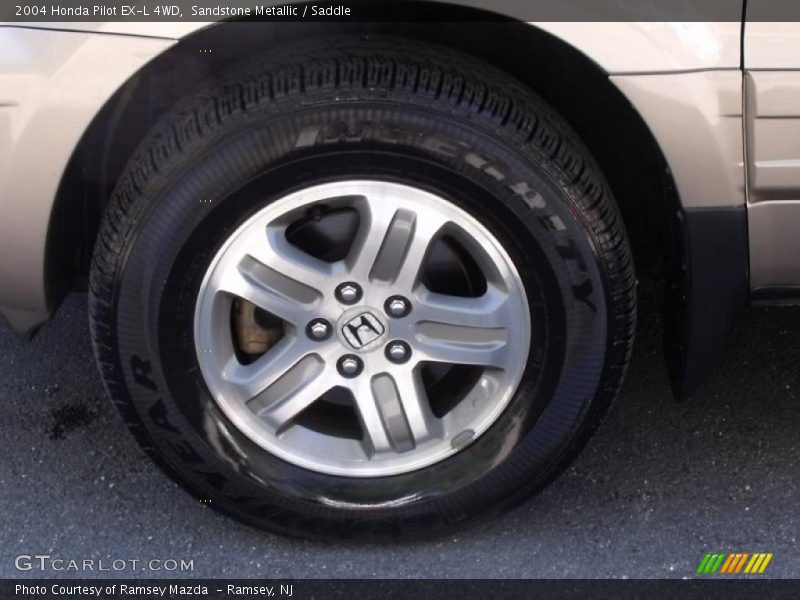 Sandstone Metallic / Saddle 2004 Honda Pilot EX-L 4WD