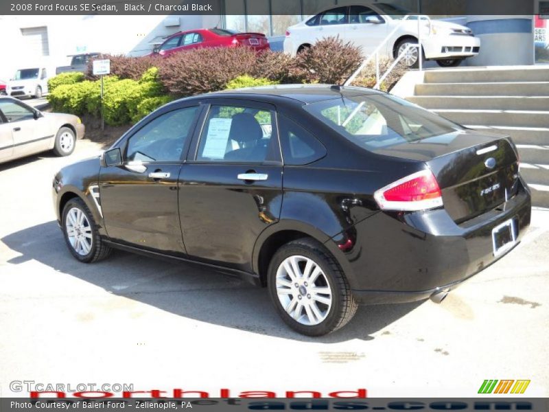 Black / Charcoal Black 2008 Ford Focus SE Sedan