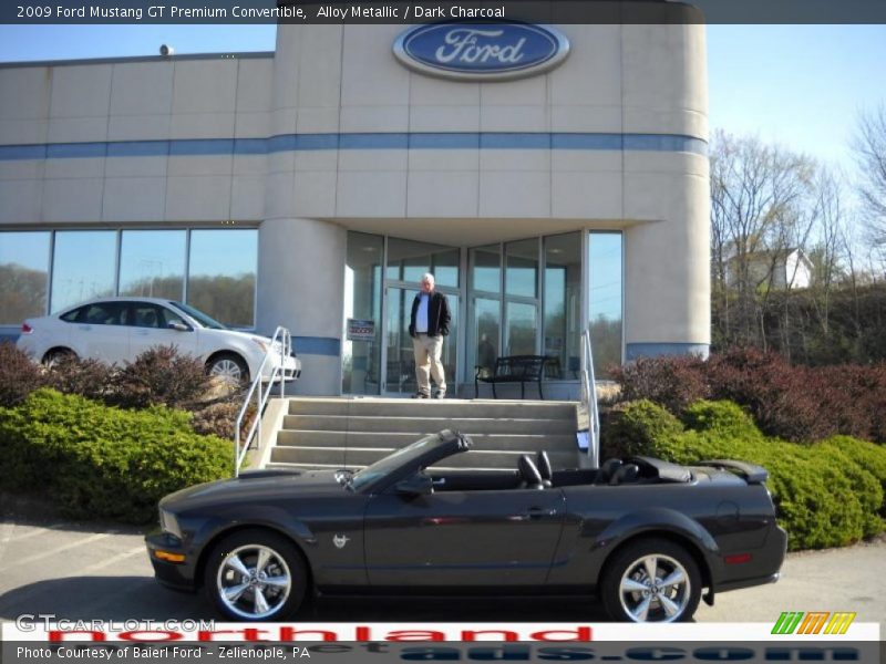Alloy Metallic / Dark Charcoal 2009 Ford Mustang GT Premium Convertible