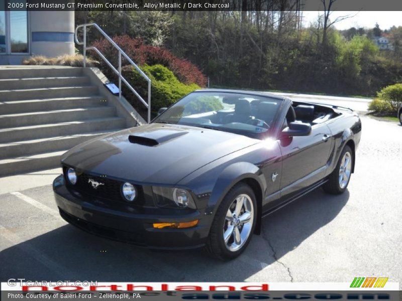 Alloy Metallic / Dark Charcoal 2009 Ford Mustang GT Premium Convertible