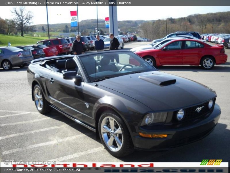 Alloy Metallic / Dark Charcoal 2009 Ford Mustang GT Premium Convertible