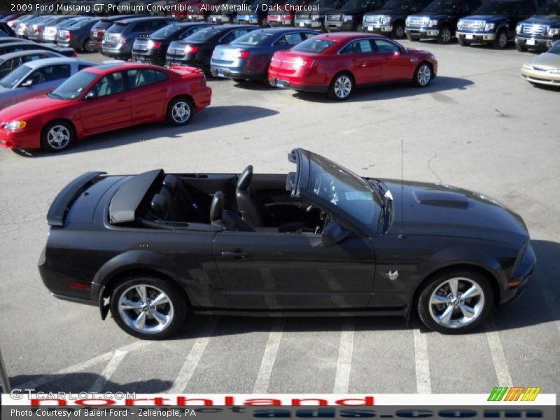 Alloy Metallic / Dark Charcoal 2009 Ford Mustang GT Premium Convertible