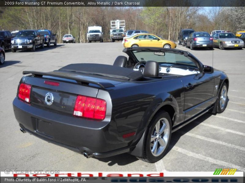 Alloy Metallic / Dark Charcoal 2009 Ford Mustang GT Premium Convertible
