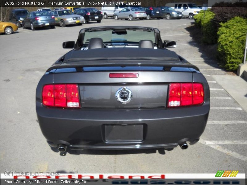 Alloy Metallic / Dark Charcoal 2009 Ford Mustang GT Premium Convertible