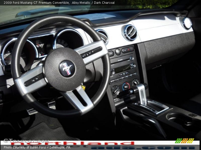 Alloy Metallic / Dark Charcoal 2009 Ford Mustang GT Premium Convertible
