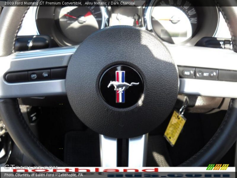 Alloy Metallic / Dark Charcoal 2009 Ford Mustang GT Premium Convertible