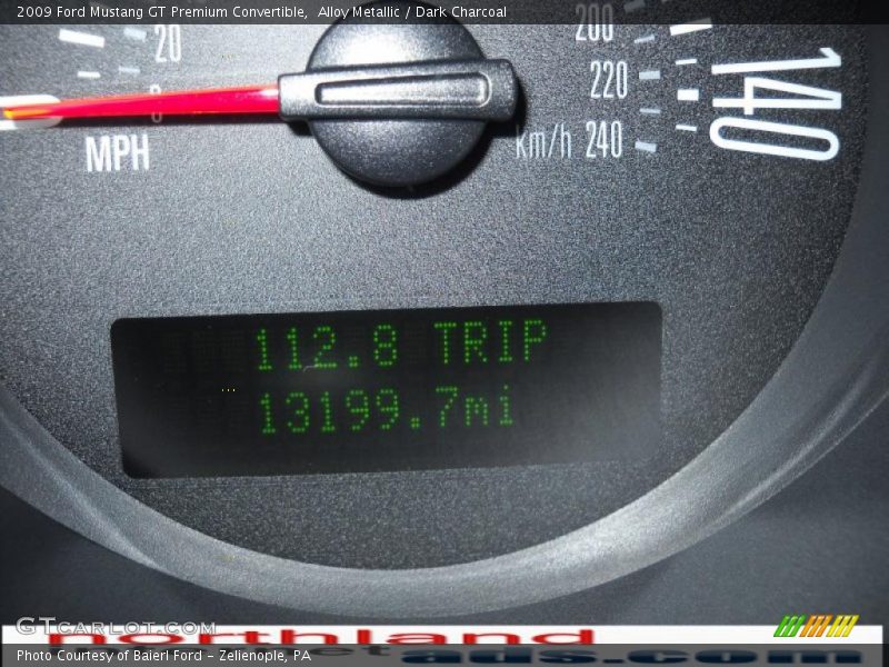 Alloy Metallic / Dark Charcoal 2009 Ford Mustang GT Premium Convertible