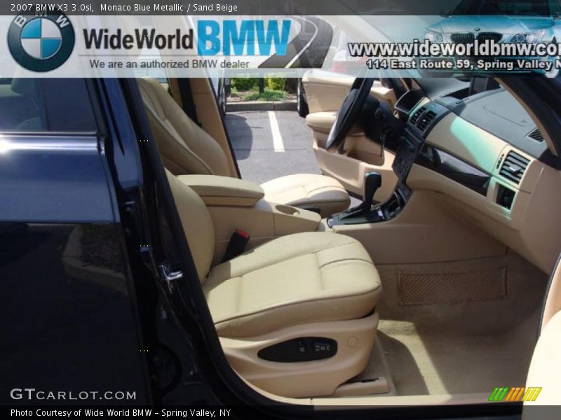 Monaco Blue Metallic / Sand Beige 2007 BMW X3 3.0si