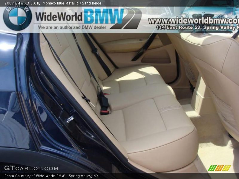 Monaco Blue Metallic / Sand Beige 2007 BMW X3 3.0si