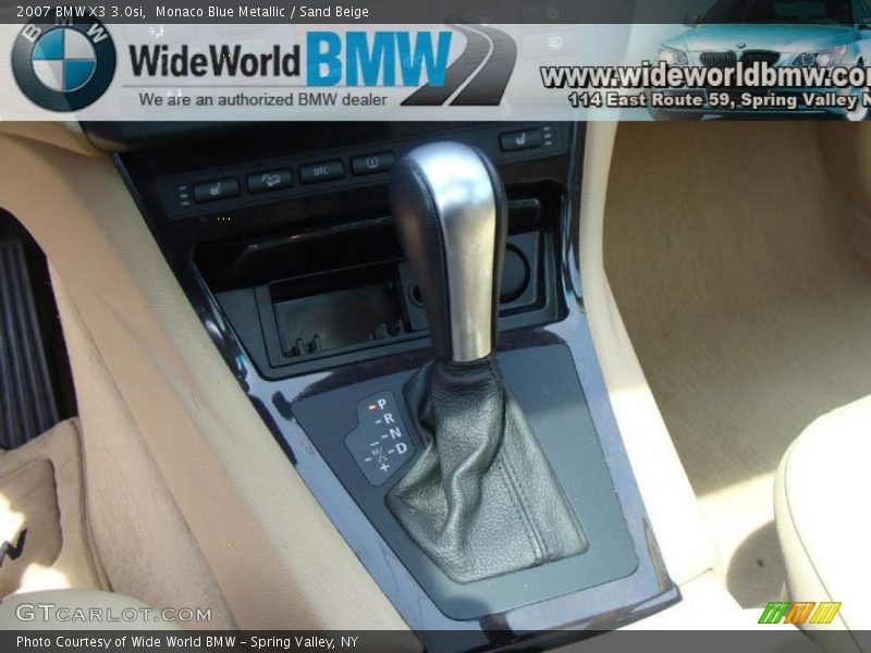 Monaco Blue Metallic / Sand Beige 2007 BMW X3 3.0si
