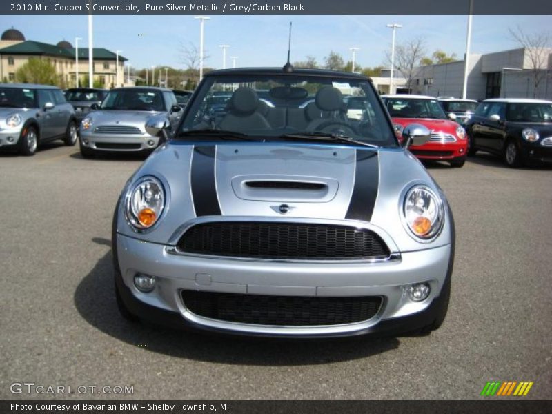 Pure Silver Metallic / Grey/Carbon Black 2010 Mini Cooper S Convertible