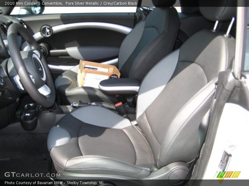 Pure Silver Metallic / Grey/Carbon Black 2010 Mini Cooper S Convertible