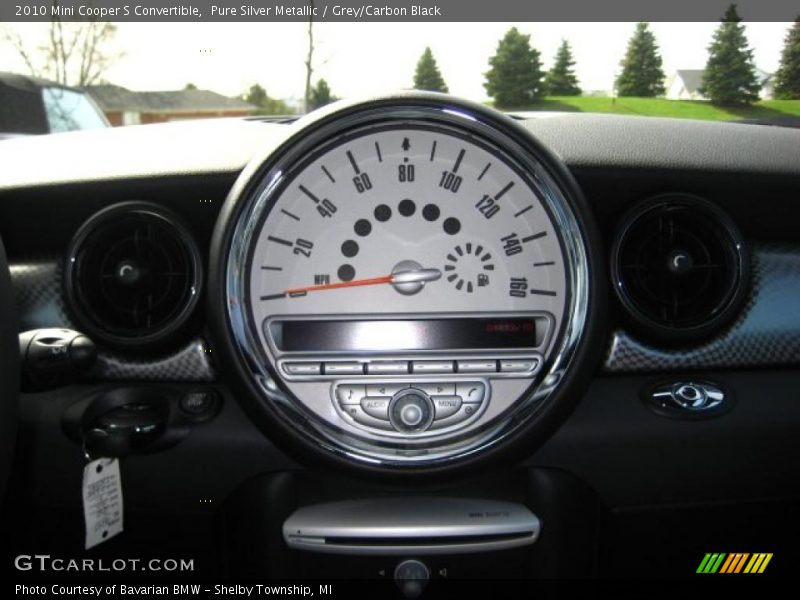Pure Silver Metallic / Grey/Carbon Black 2010 Mini Cooper S Convertible
