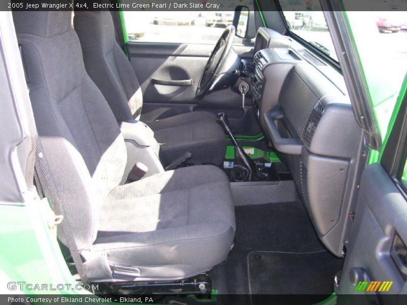 Electric Lime Green Pearl / Dark Slate Gray 2005 Jeep Wrangler X 4x4