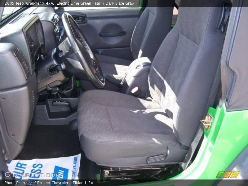 Electric Lime Green Pearl / Dark Slate Gray 2005 Jeep Wrangler X 4x4