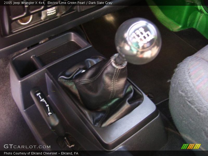 Electric Lime Green Pearl / Dark Slate Gray 2005 Jeep Wrangler X 4x4